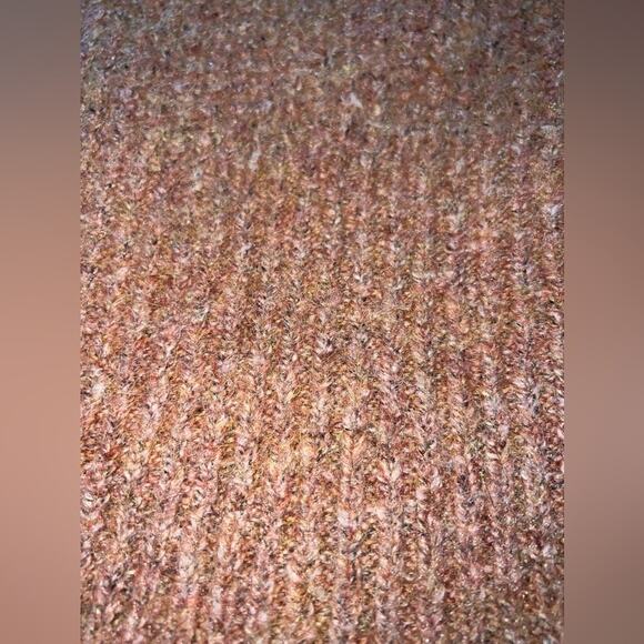 UEC JESSICA SIMPSON PEACH PINK COLOR LONG FUZZY OPEN FRONT CARDIGAN SWEATER SZ S - Picture 7 of 13